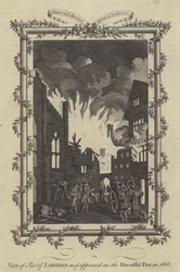 View of Part of London as it appeared in the Dreadful Fire in 1666